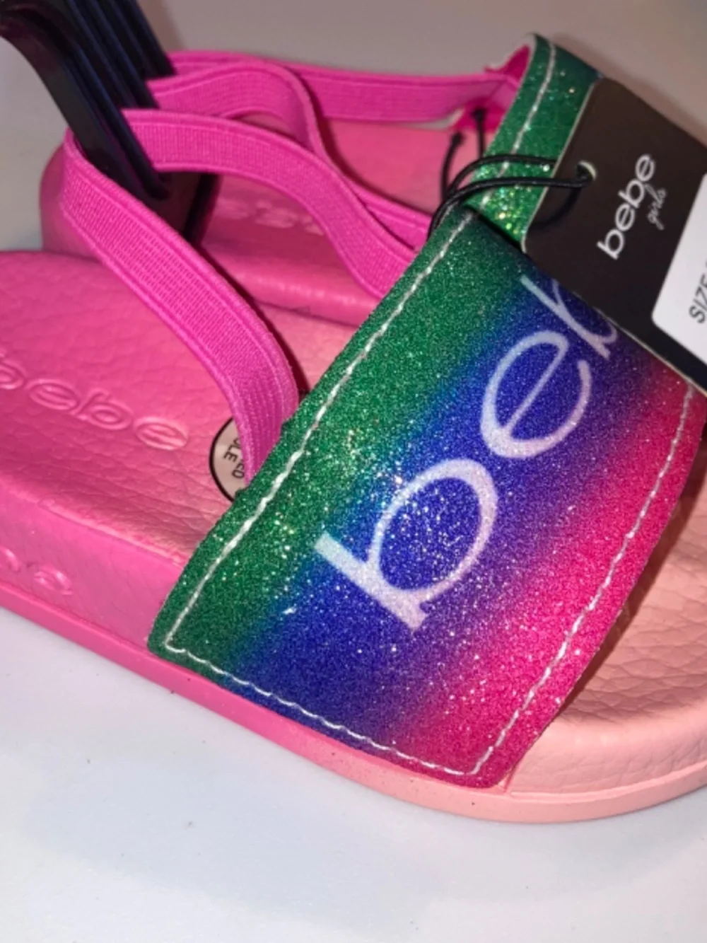 Bebe Girls Sandals Fuchsia Size S Small 5/6